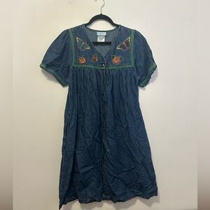 vintage denim dress